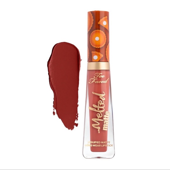 NIB Too Faced Melted Matte Liquid Lipstick Cinnamon Bun & Pumpkin Spice Duo Set - Picture 4 of 4
